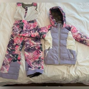 Spyder Girls Insulated Ski Bib (Size 6) and Insulated Ski Jacket (Size 6) set